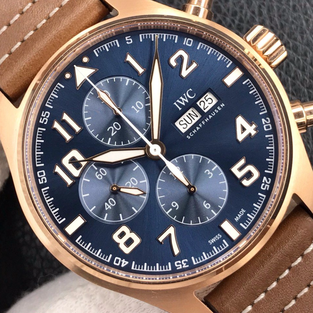 ZF공장 IWC 파일럿 크로노그래프 어린왕자 에디션 레더 스트랩 43mm IW377721