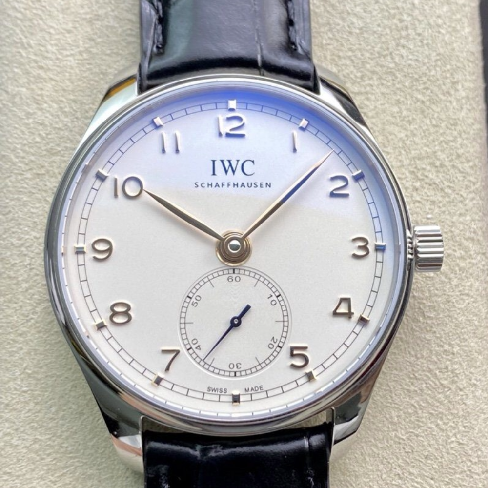 YL공장 IWC 포르투기저 크로노그래프 실버 화이트 다이얼 레더 스트랩 40mm IW358303