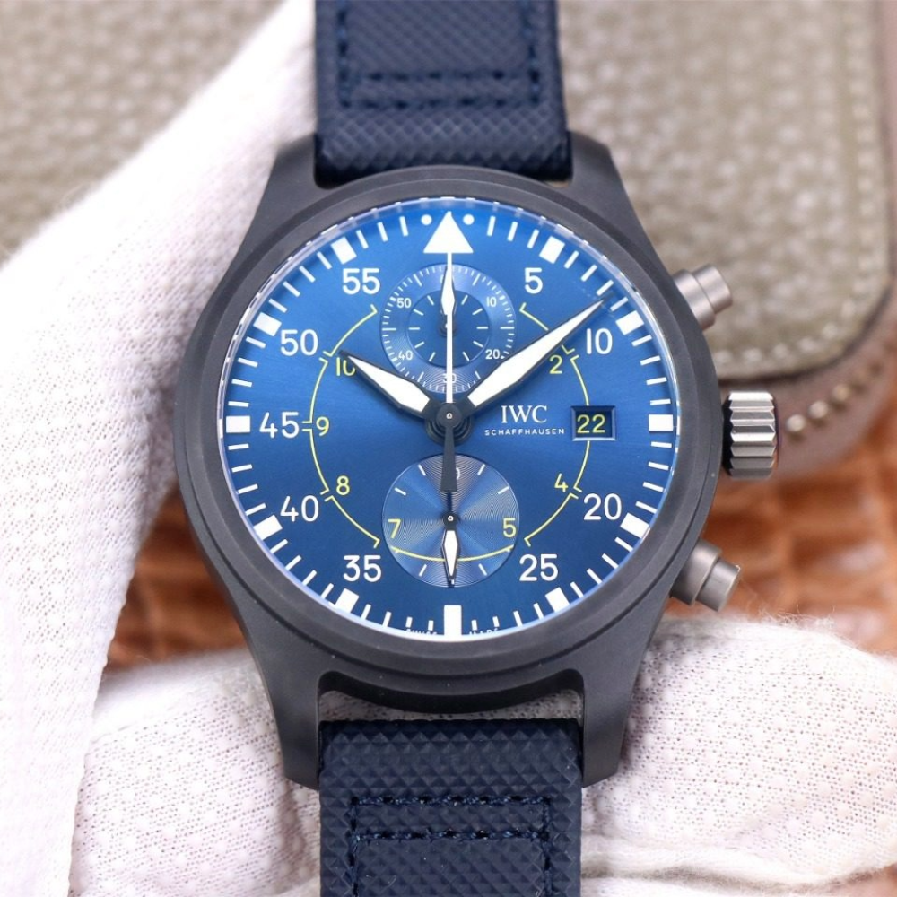 ZF공장 IWC 파일럿 크로노그래프 탑건 블루 엔젤 스페셜 에디션 44mm IW389008