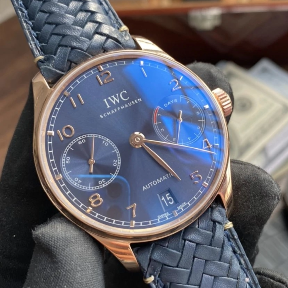 IWC 포르투기저 세븐데이즈 부티크 에디션 레더 스트랩 42.3mm IW500713