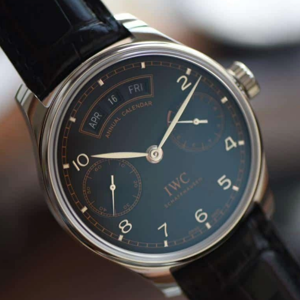 ZF공장 IWC 포르투기저 애뉴얼 캘린더 피사 에디션 레더 스트랩 44mm