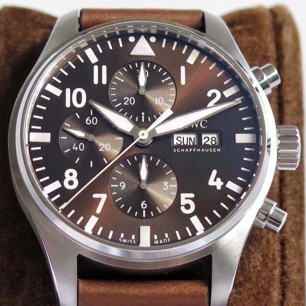 ZF공장 IWC 파일럿 크로노그래프 어린왕자 스페셜 에디션 레더 스트랩 43mm IW377713
