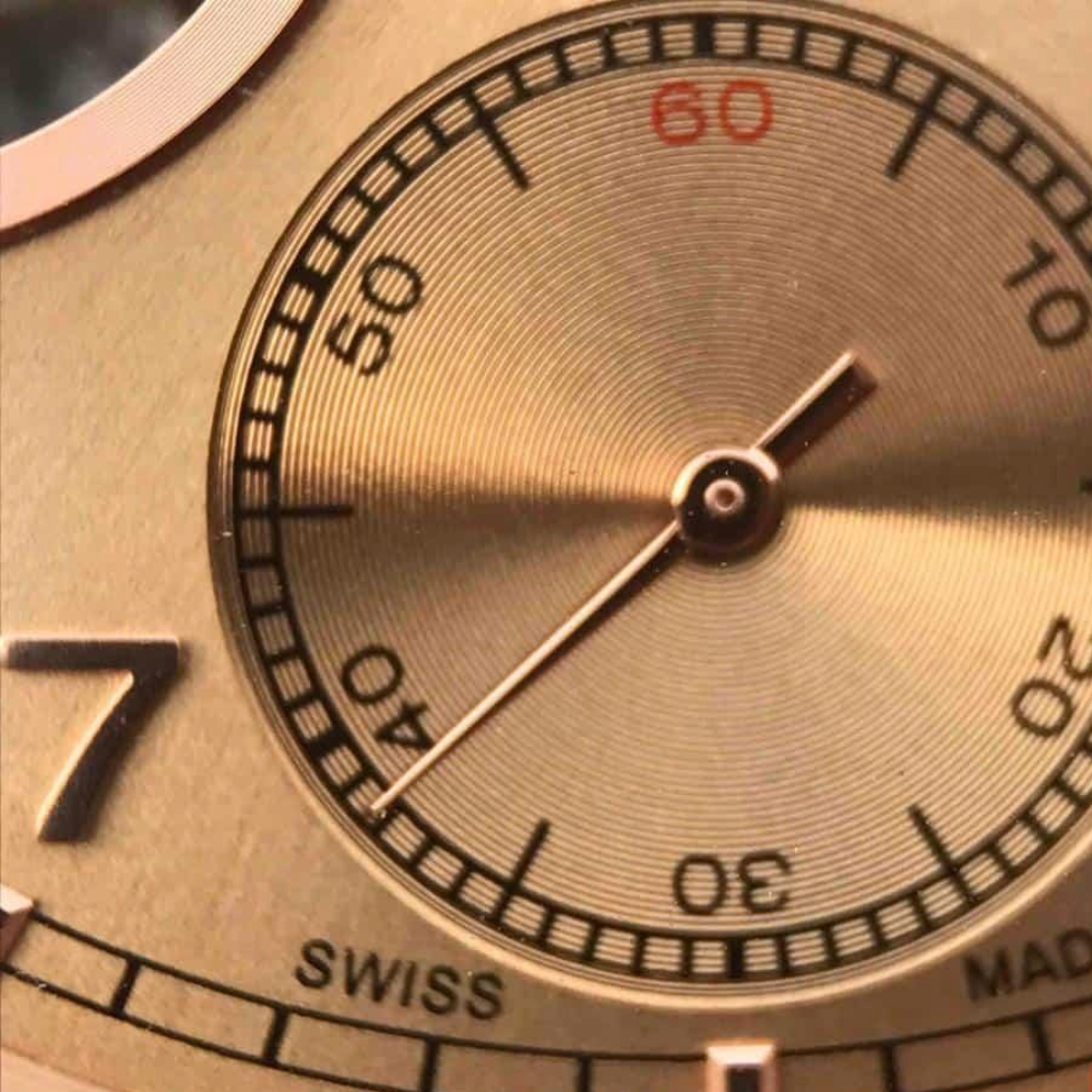 AZ공장 IWC 포르투기저 투르비옹 오토매틱 스틸 로즈골드 레더 스트랩 42mm IW546302