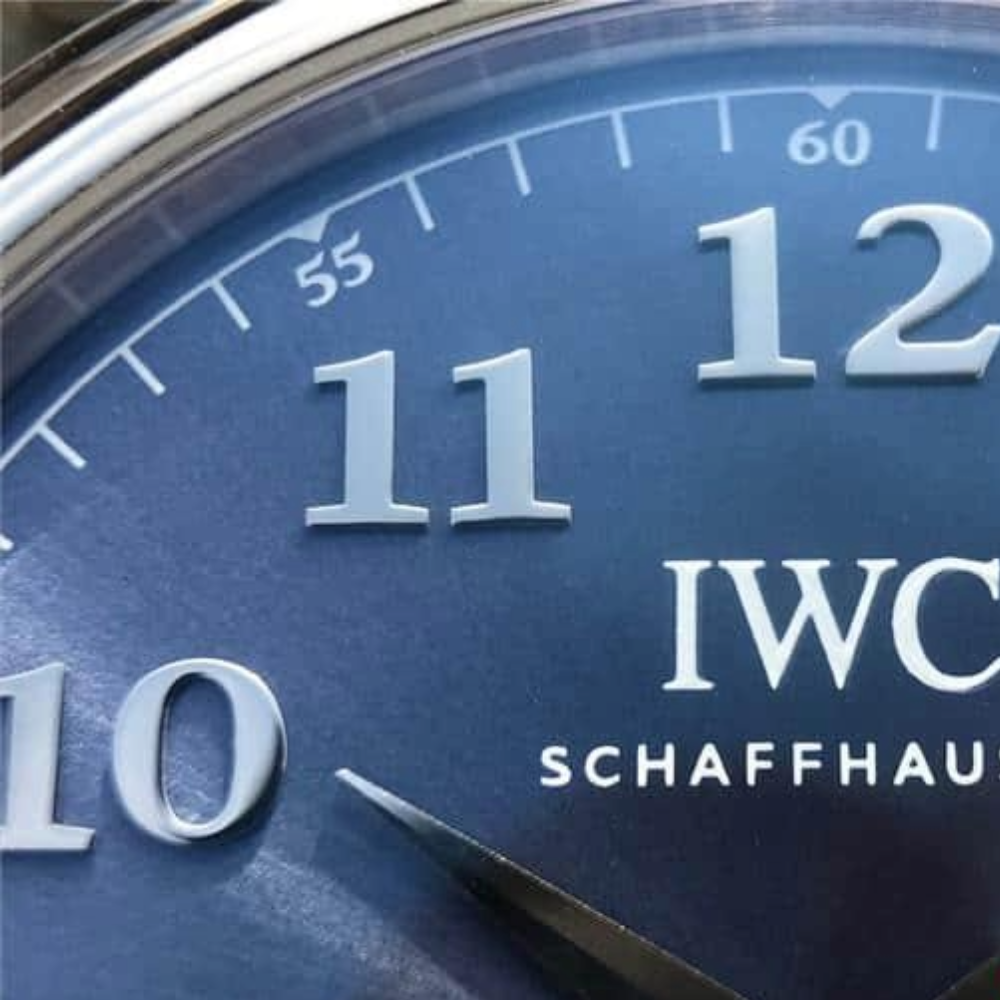 TW공장 IWC 다빈치 스틸 블 루다이얼 레더 스트랩 40mm IW458312