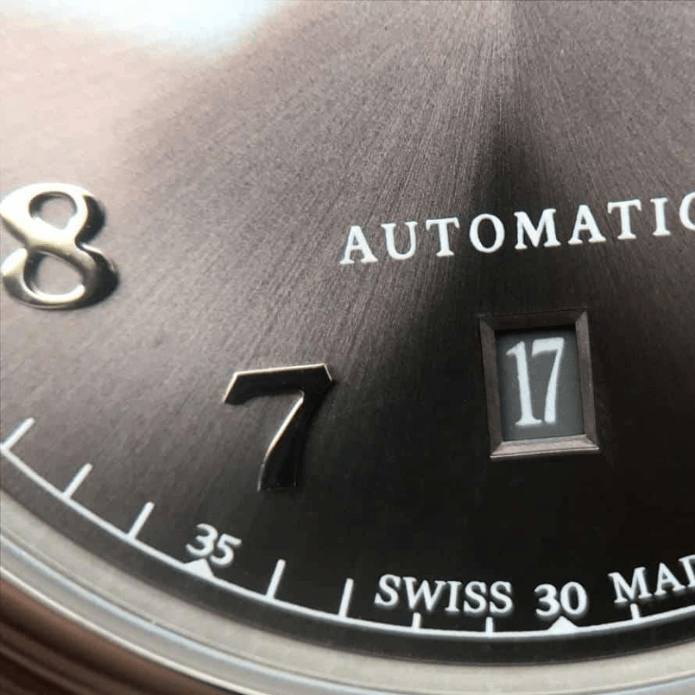 TW공장 IWC 다빈치 스틸 그레이 다이얼 레더 스트랩 40mm IW356602