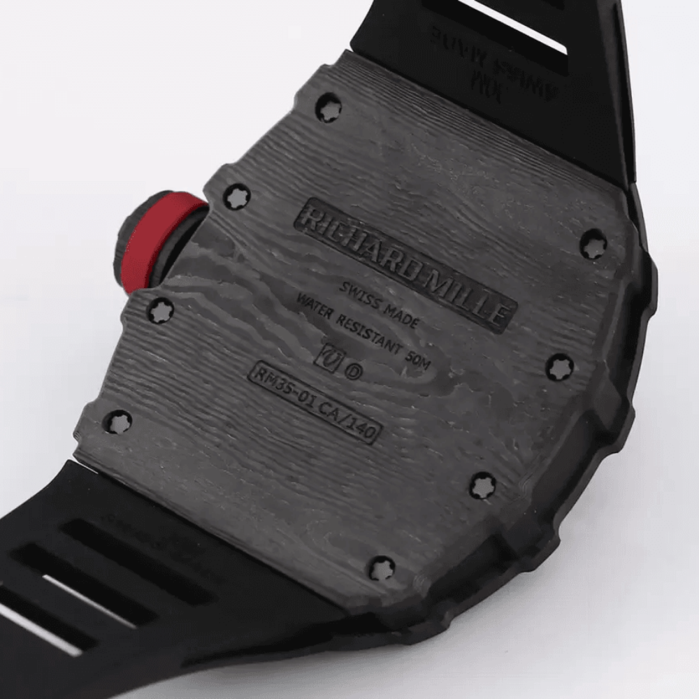 BBR공장 리차드밀 라파엘 나달 블랙 카본 스켈레톤 다이얼 블랙 러버 스트랩 RM35-01