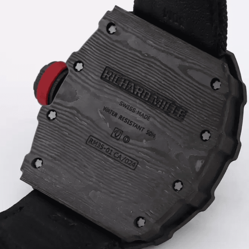 BBR공장 리차드밀 라파엘 나달 블랙 카본 스켈레톤 다이얼 블랙 우븐 스트랩 RM35-01