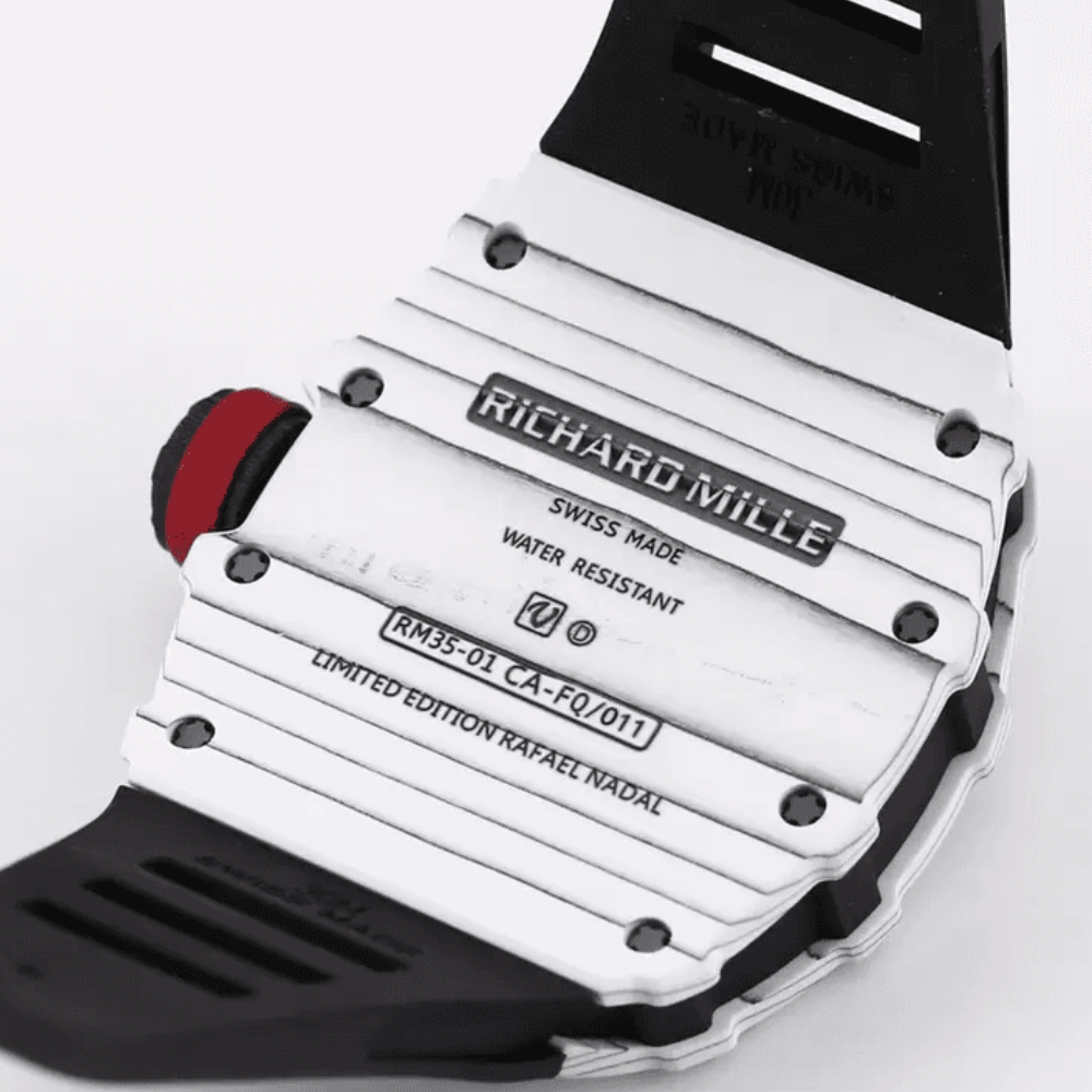 BBR공장 리차드밀 라파엘 나달 화이트 카본 스켈레톤 다이얼 블랙 러버 스트랩 RM35-01