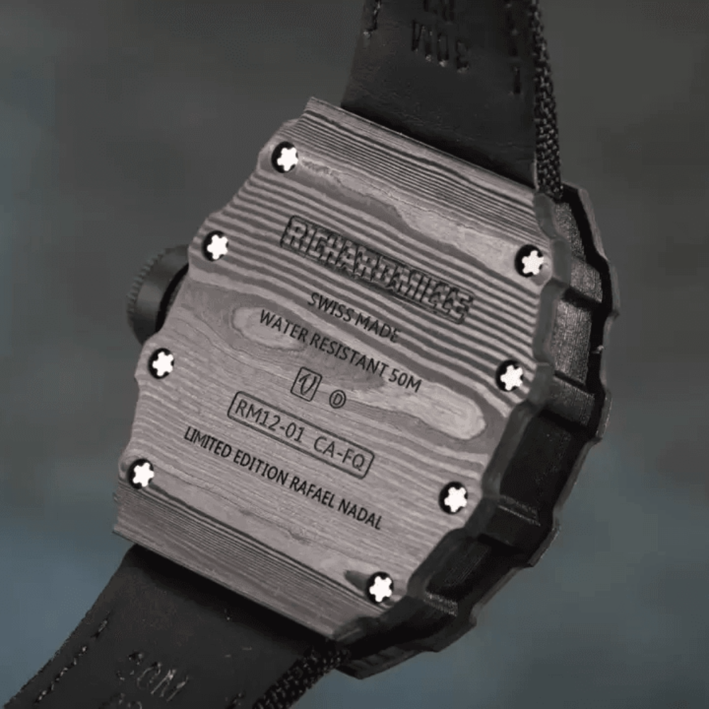 RM공장 리차드밀 투르비옹 블랙 카본 블랙 우븐 스트랩 RM12-01