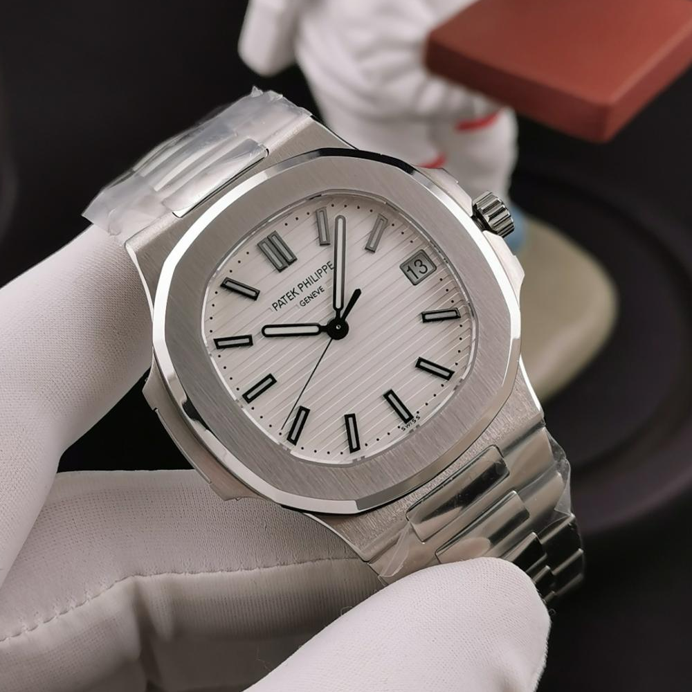 3K공장 파텍필립 노틸러스 화이트 다이얼 SS 브레이슬릿 40mm 5711