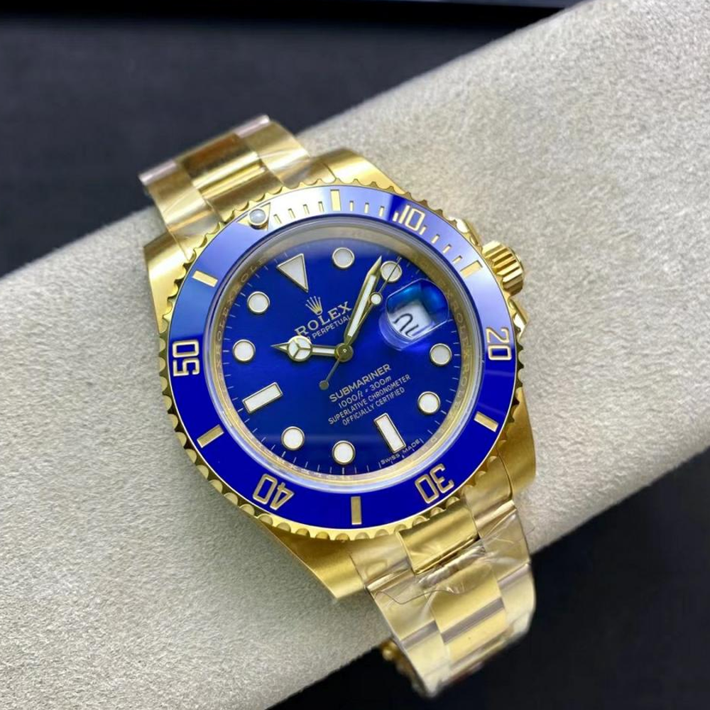 롤렉스 서브마리너 청판 YG 금통 40mm 116618LB