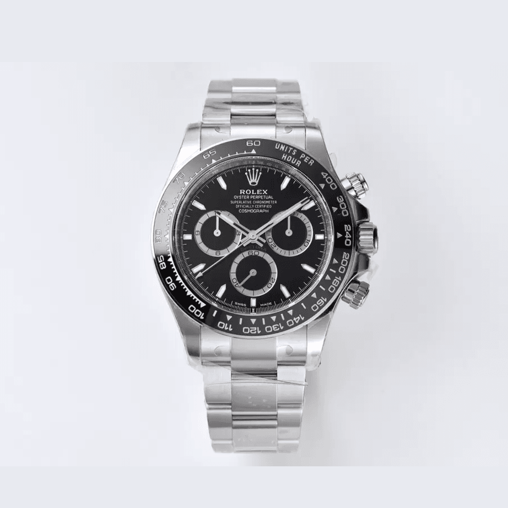 롤렉스 데이토나 크로노그래프 블랙 다이얼 바인덱스 세라믹베젤 SS 브레이슬릿 40mm 126500