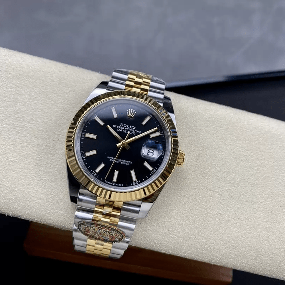 클린공장 롤렉스 데이저스트 검판 다이얼 바인덱스 YG 콤비 쥬빌레 41mm 126333