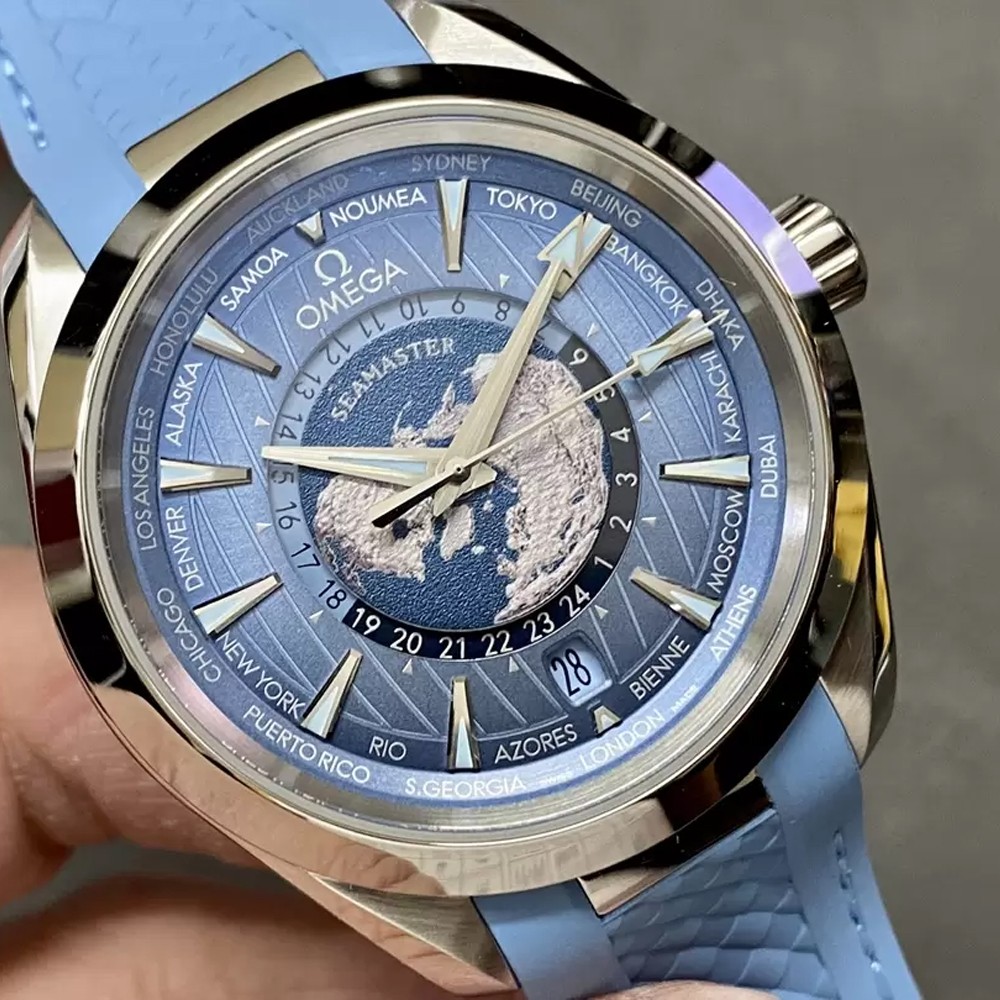 VS공장 오메가 씨마스터 아쿠아테라 월드타임 기념 스페셜 에디션 43mm 220.10.43.22.03.002
