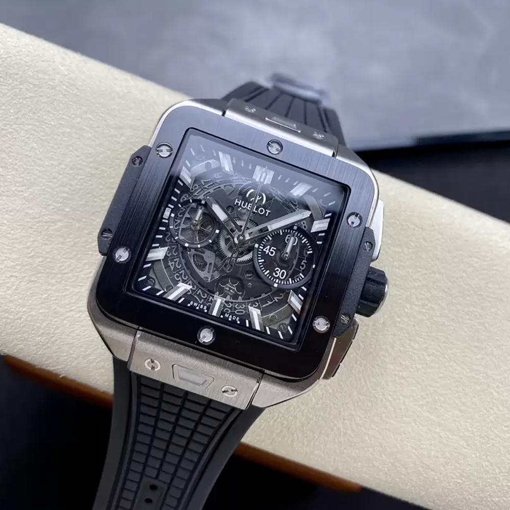 BBF공장 위블로 스퀘어뱅 유니코 티타늄 블랙 베젤 42mm 821.NM.0170.RX