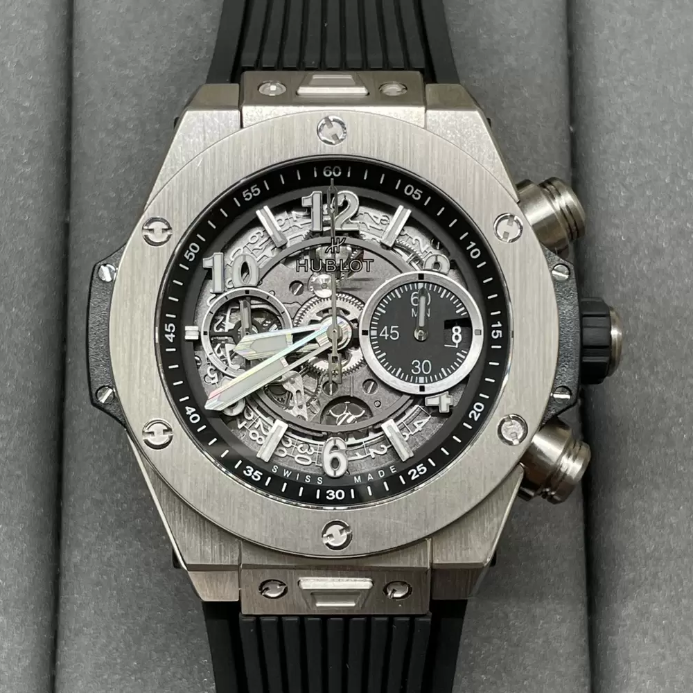 BBF공장 위블로 빅뱅 크로노그래프 블랙 티타늄 베젤 44mm 421.NX.1170.RX