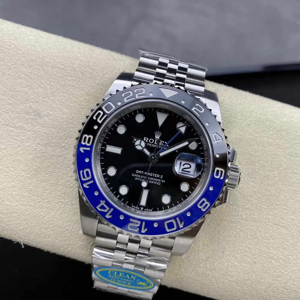 클린공장 롤렉스 GMT 마스터2 배트걸 쥬빌레 브레이슬릿 40mm 126710 BLNR