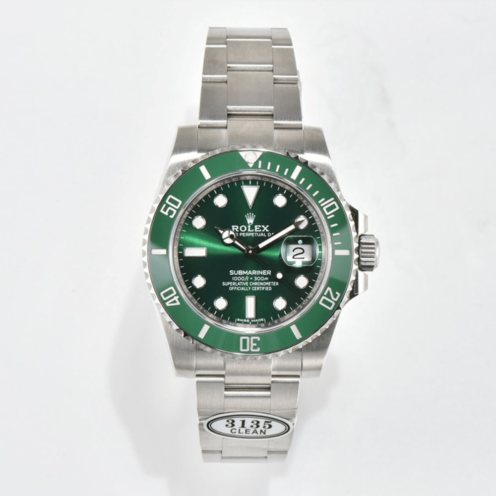 클린공장 롤렉스 서브마리너 녹판 헐크 40mm 116610LV