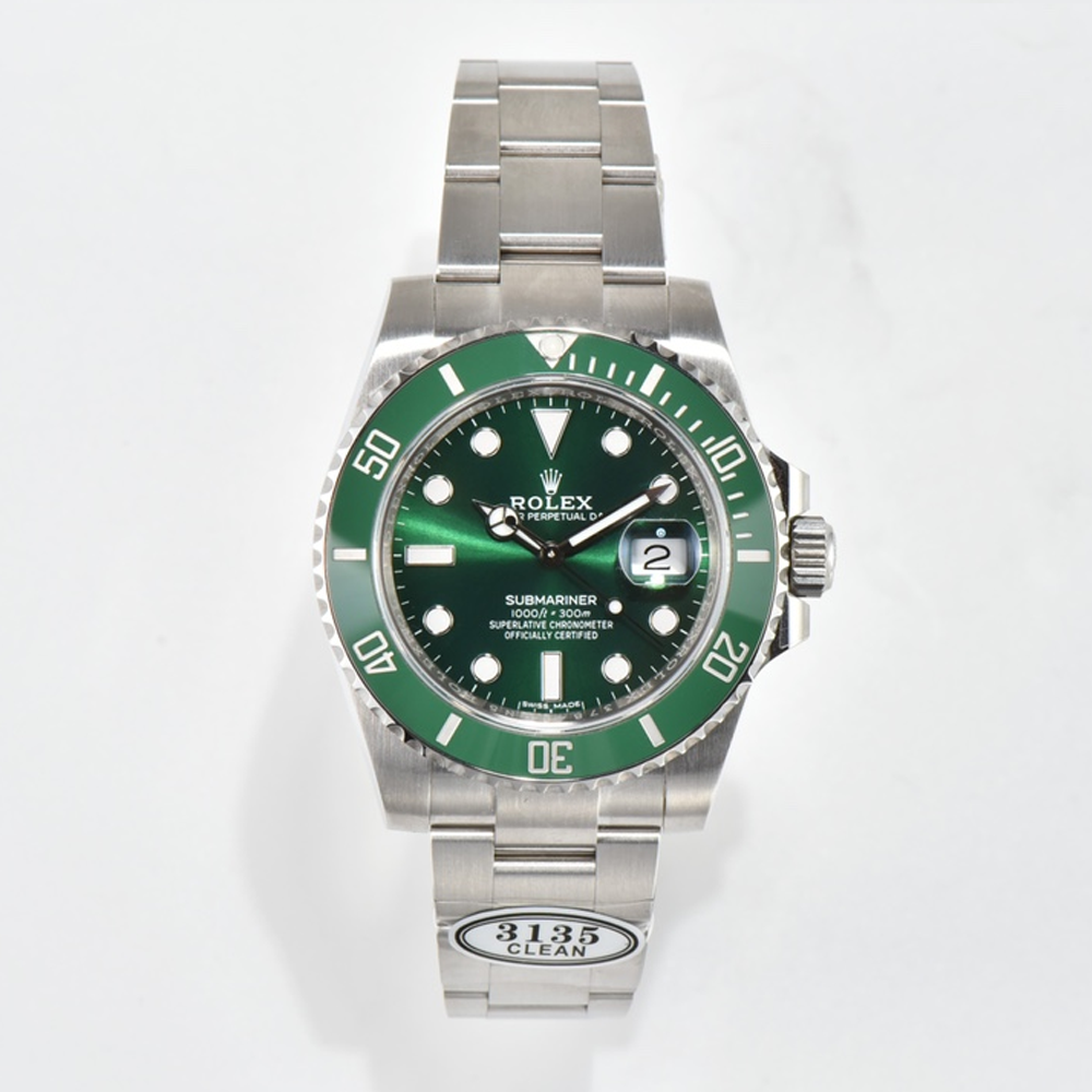 클린공장 롤렉스 서브마리너 녹판 헐크 40mm 116610LV