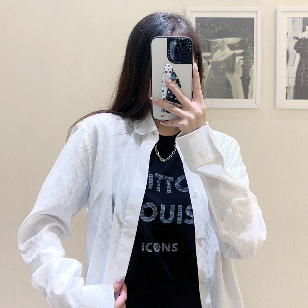 루이비통 24SS 모노그램 자카드 코튼 셔츠