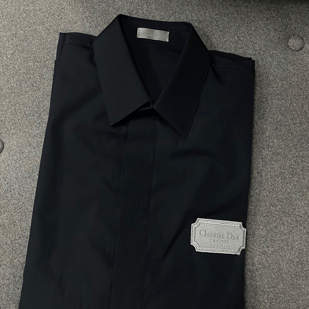 디올 24SS 클래식 자수 로고 포플린 셔츠