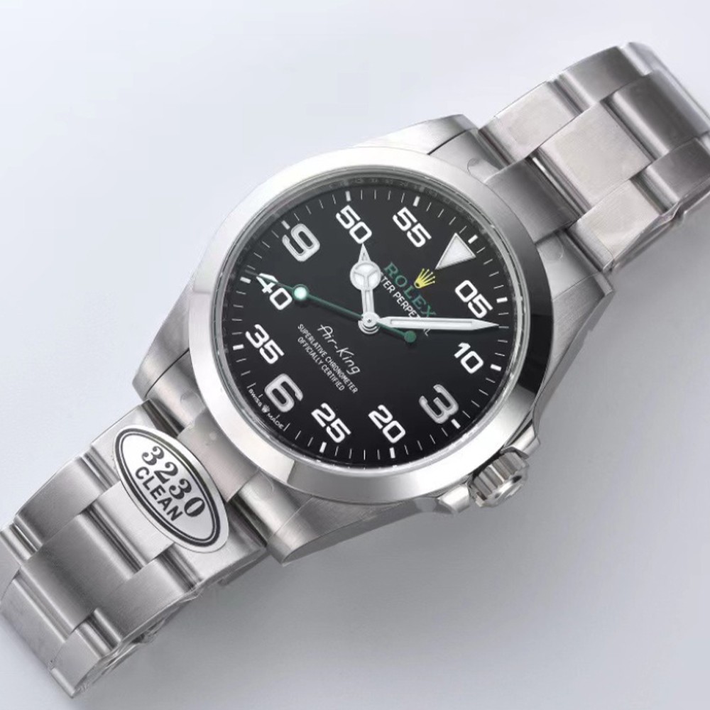 클린공장 롤렉스 에어킹 검판 다이얼 SS 브레이슬릿 40mm 116900