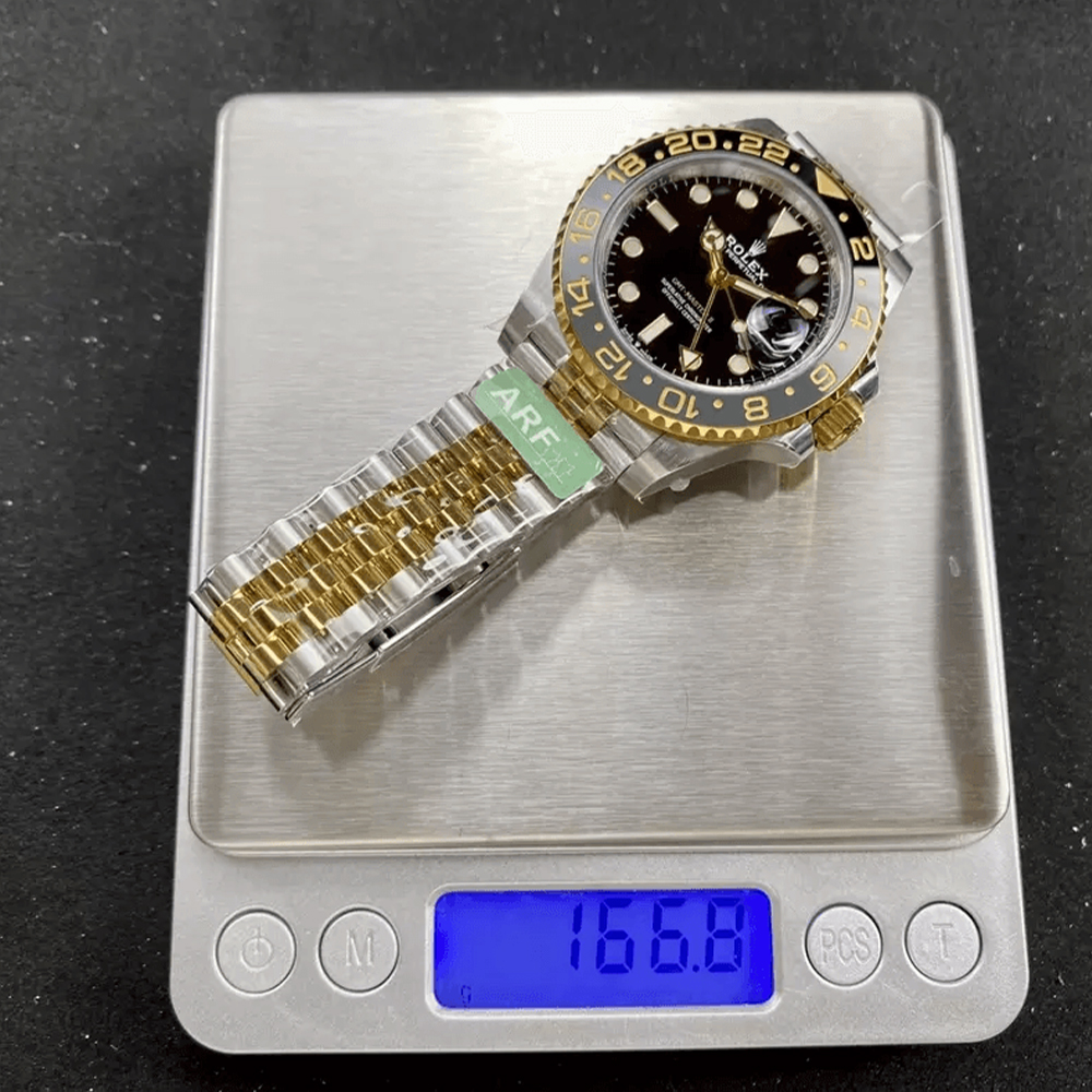 ARF공장 롤렉스 GMT 마스터2 검판 YG 콤비 호랑이 쥬빌레 브레이슬릿 40mm 126713 GRNR