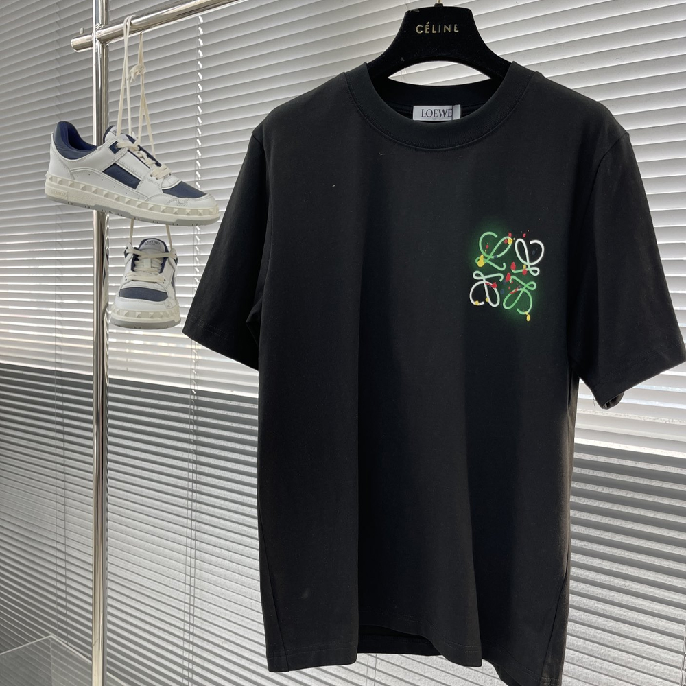 로에베 24SS 프린팅 로고 반팔 티셔츠