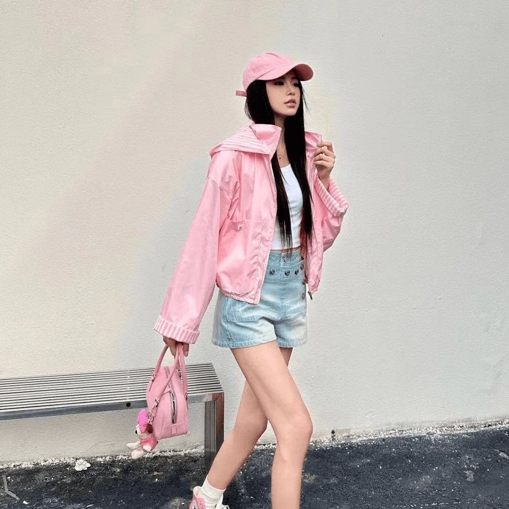 샤넬 24SS 더블 레이어 윈드 자켓