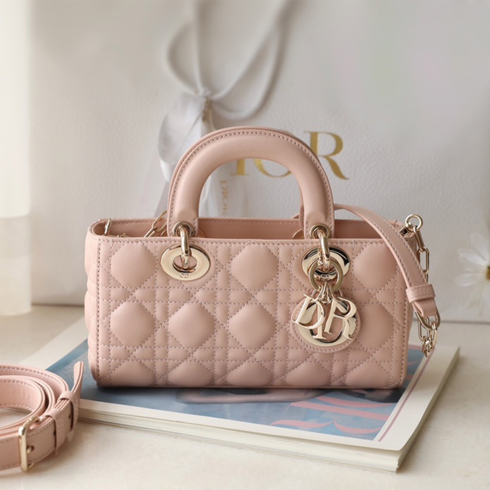 디올 레이디 디조이백 스몰 핑크