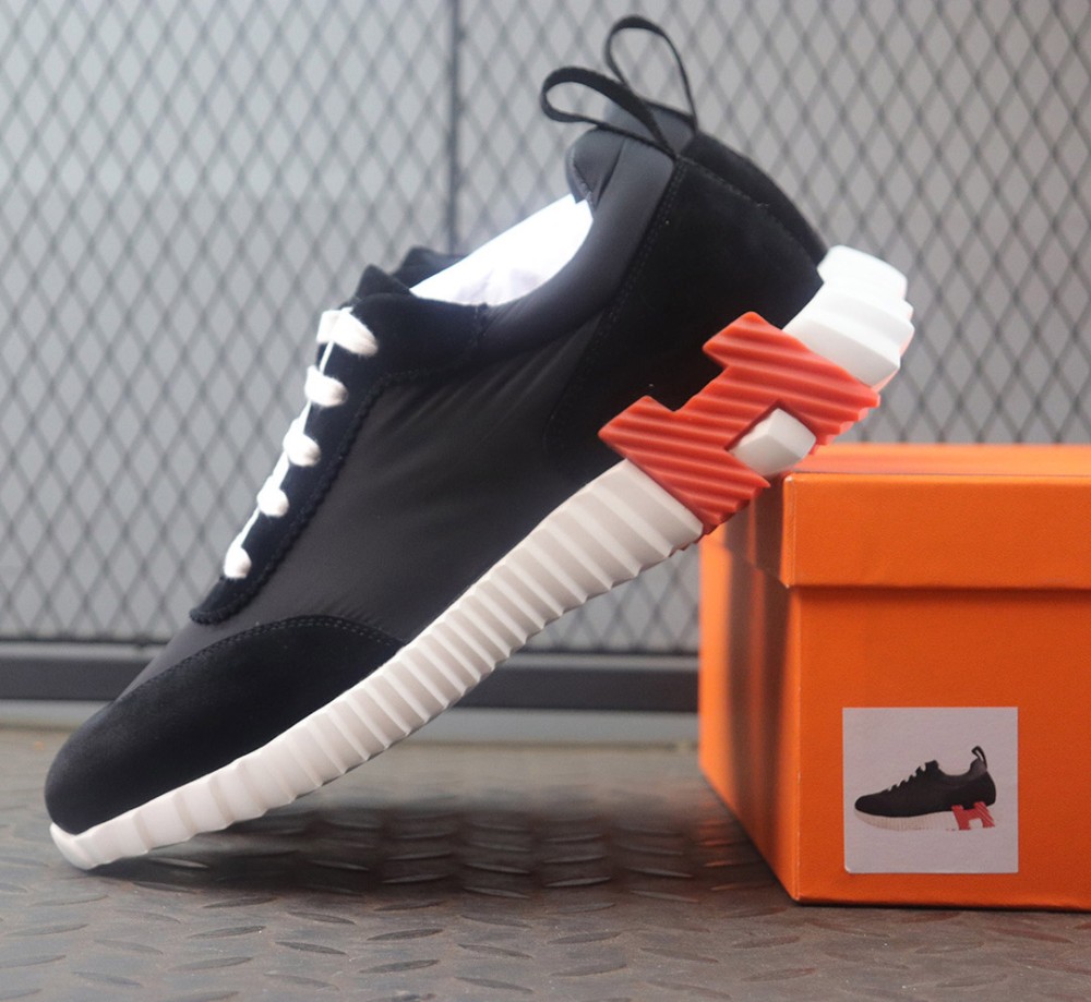 GD공장 에르메스 바운싱 스니커즈 블랙 오렌지