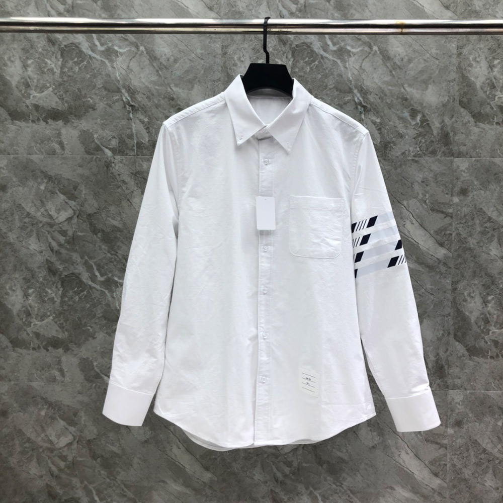 톰브라운 24SS 그레이 스트라이프 4바 셔츠