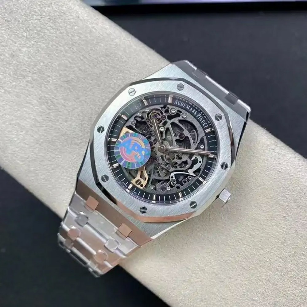 APS공장 오데마피게 로얄오크 오프쇼어 스텔레톤 그레이 다이얼 스틸 SS 브레이슬릿 41mm 15407