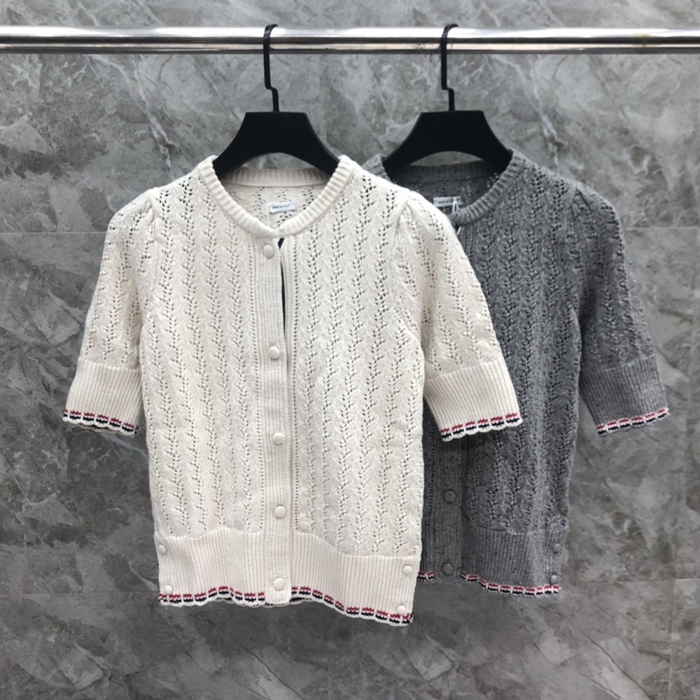 톰브라운 24SS 니트 반팔 가디건