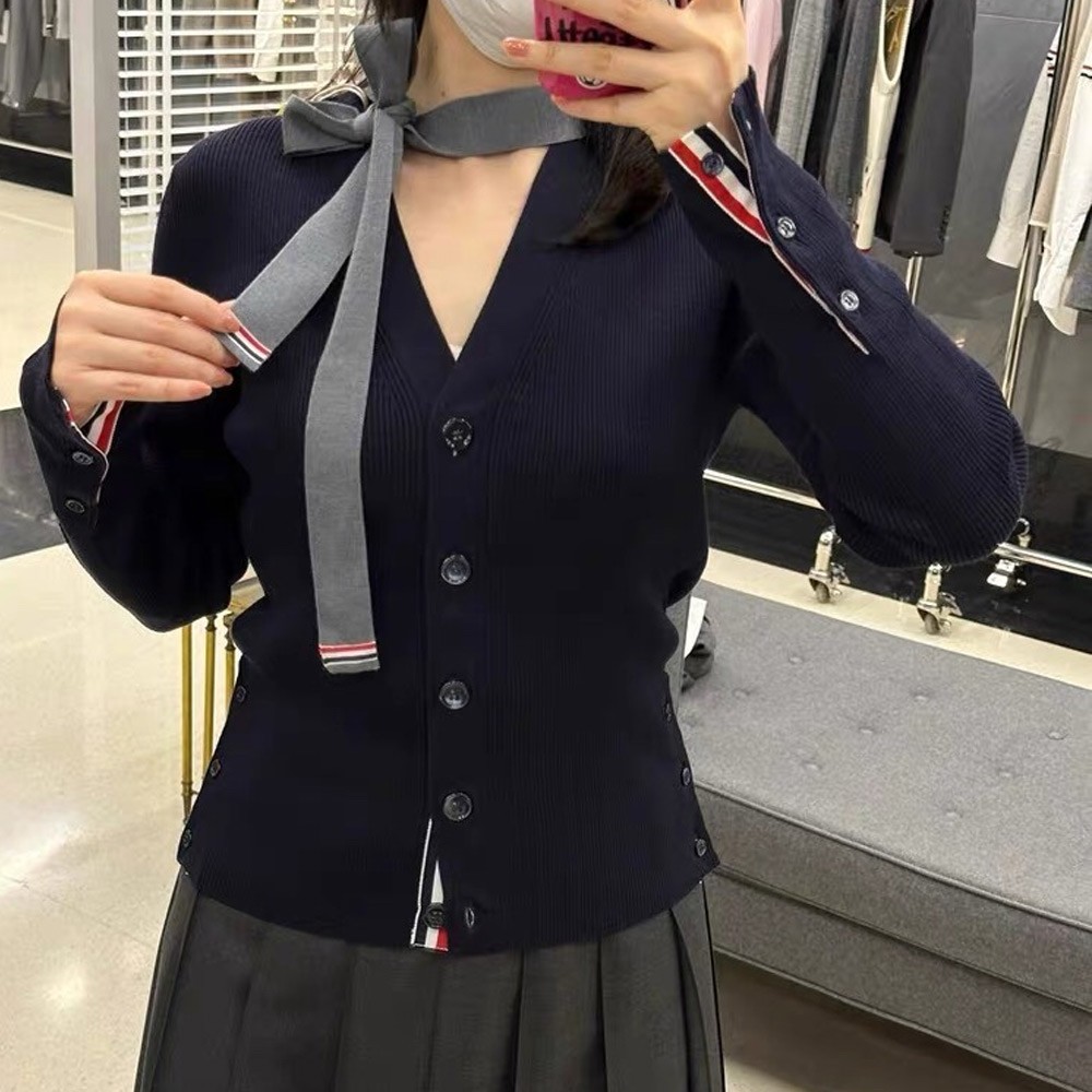 톰브라운 24SS 타이 나트 가디건