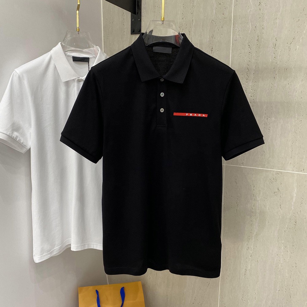 프라다 24SS 레드 라벨 라펠 폴로 반팔