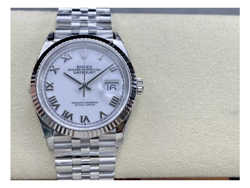 VS공장 롤렉스 데이저스트 화이트 로만 다이얼 SS 쥬빌레 36mm 116234