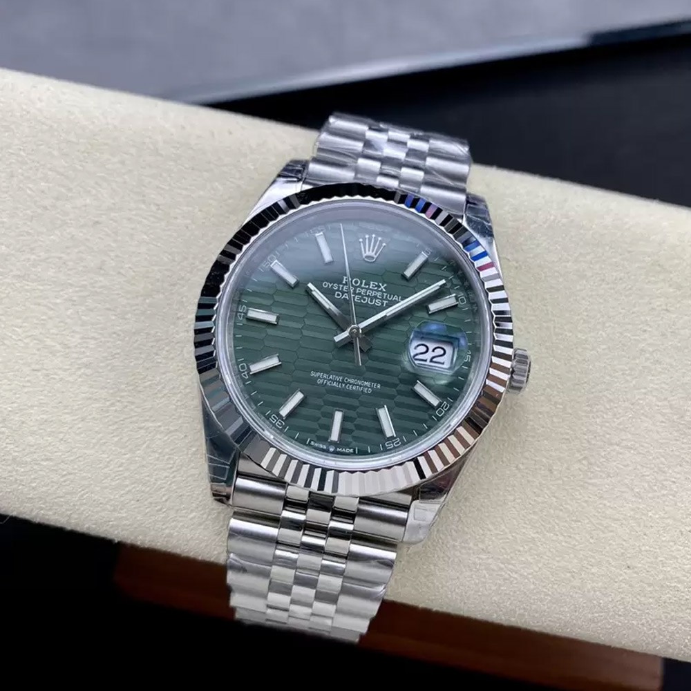 VS공장 롤렉스 데이저스트 그린 텍스처 다이얼 바인덱스 SS 쥬빌레 41mm 126334