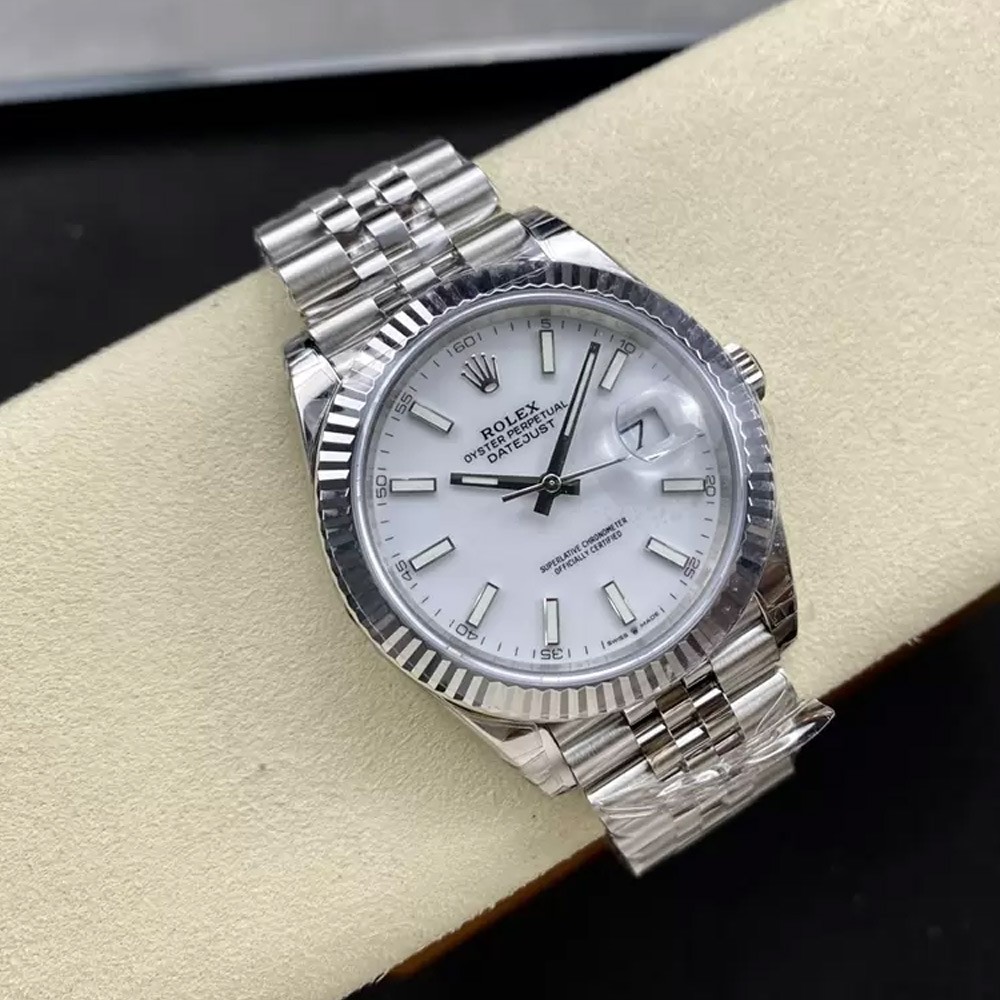 VS공장 롤렉스 데이저스트 화이트 다이얼 바인덱스 SS 쥬빌레 41mm 126334