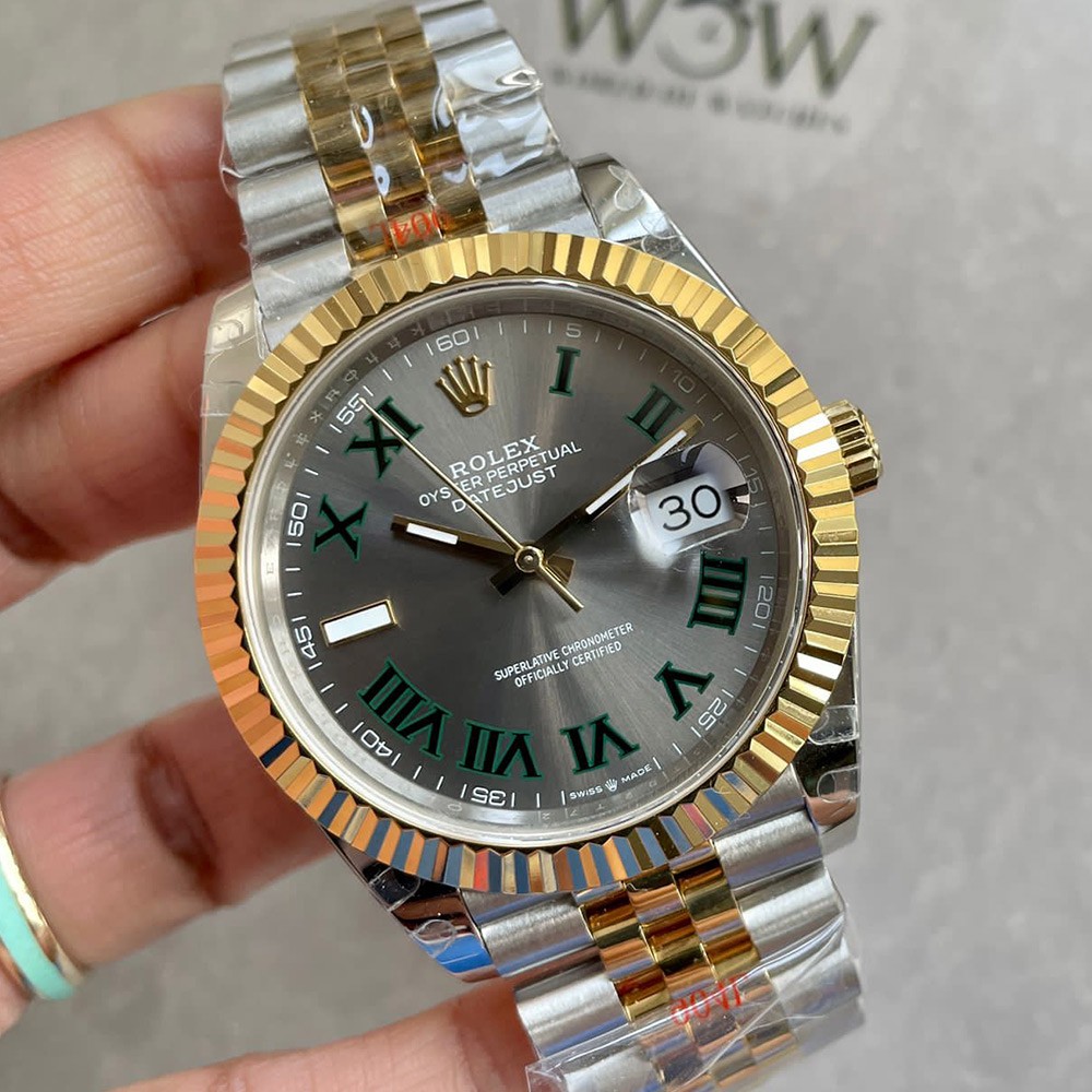 GM공장 롤렉스 데이저스트 그레이 윔블던 로만 다이얼 RG 콤비 V2버전 텅스텐 41mm 126331