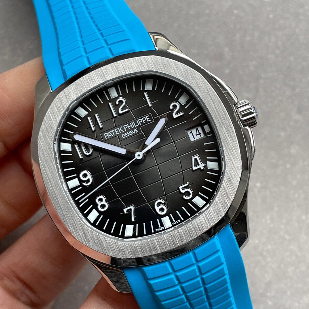 3K공장 파텍필립 아쿠아넛 그레이 다이얼 SS 러버밴드 40mm 5167