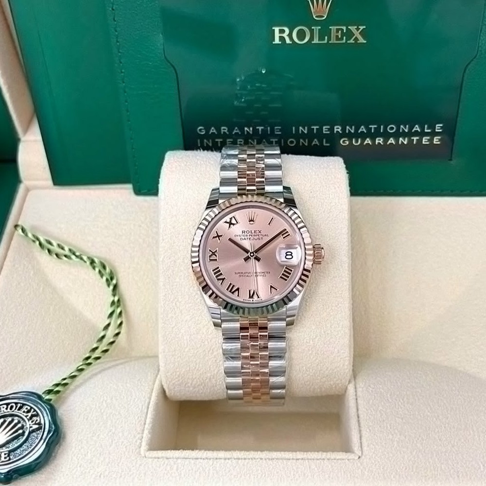GS공장 롤렉스 레이디 데이저스트 핑크 로만 다이얼 로즈골드 콤비 쥬빌레 28mm 279171