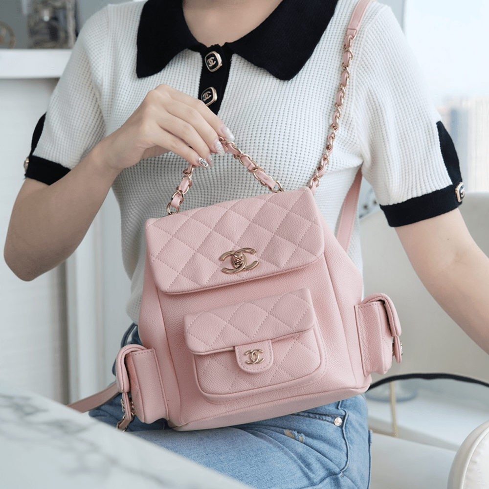 팬더샵 샤넬 23K 뉴 듀마백 라지 핑크