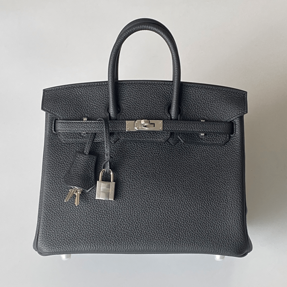 에르메스 올수공 버킨 30 투톤 블랙 토고 팔라듐 하드웨어