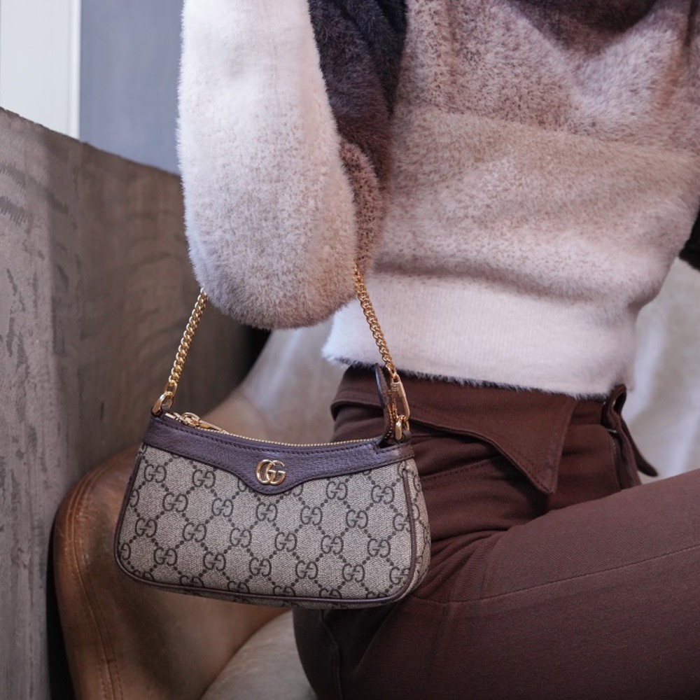 구찌 오피디아 미니백 브라운 764960