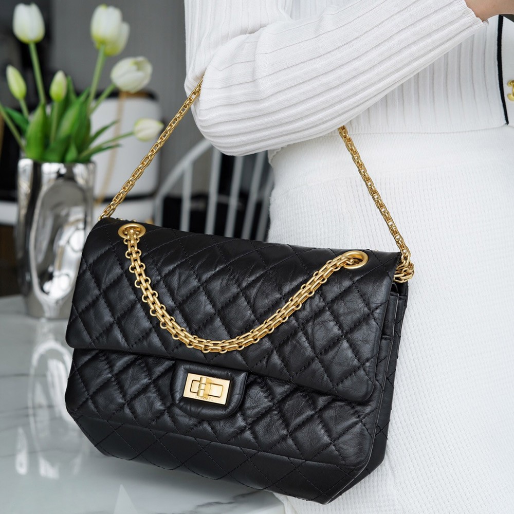 팬더샵 샤넬 2.55 플랩백 스몰 빈티지 금장 A37586