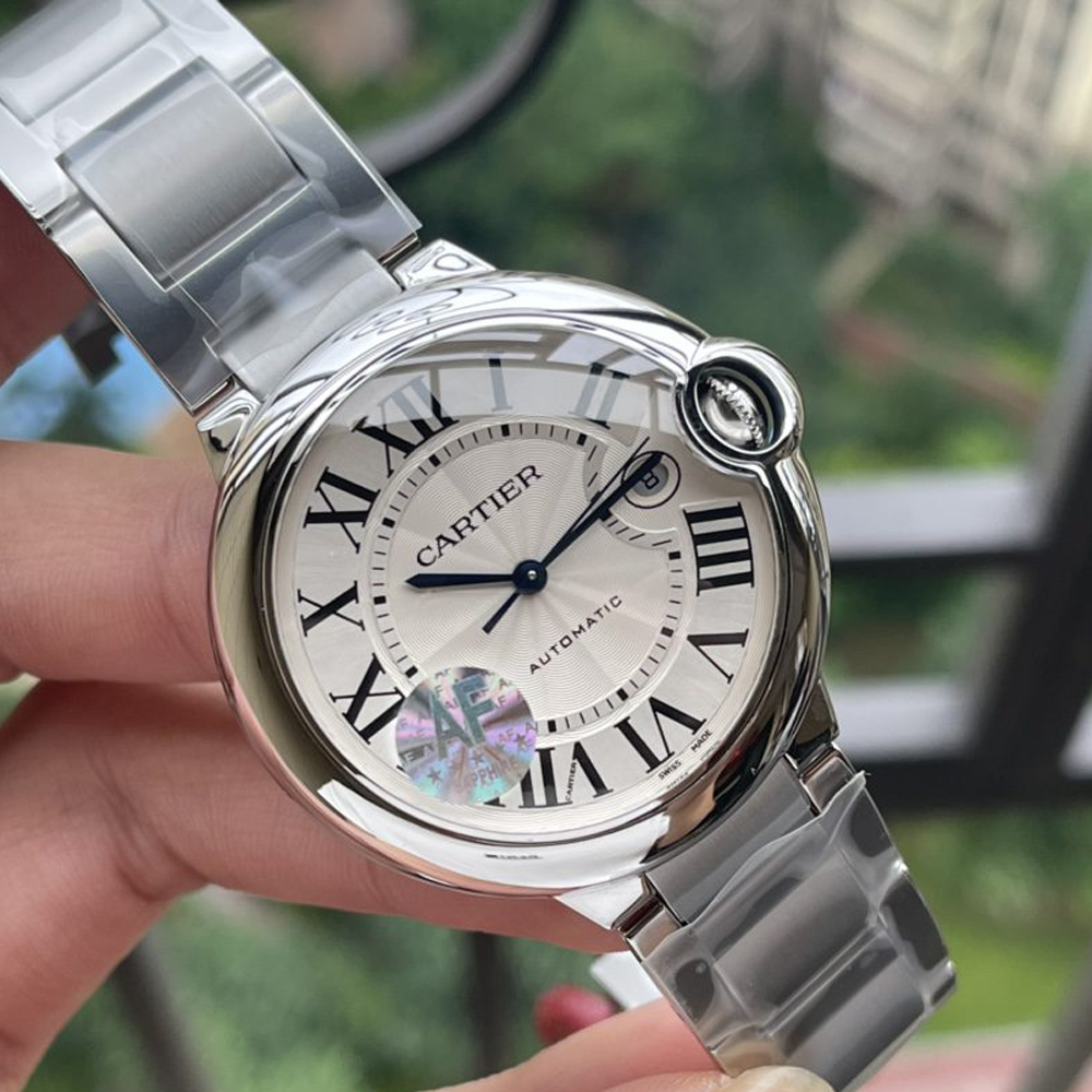 AF공장 발롱 블루 드 까르띠에 화이트 다이얼 42mm WSBB0049