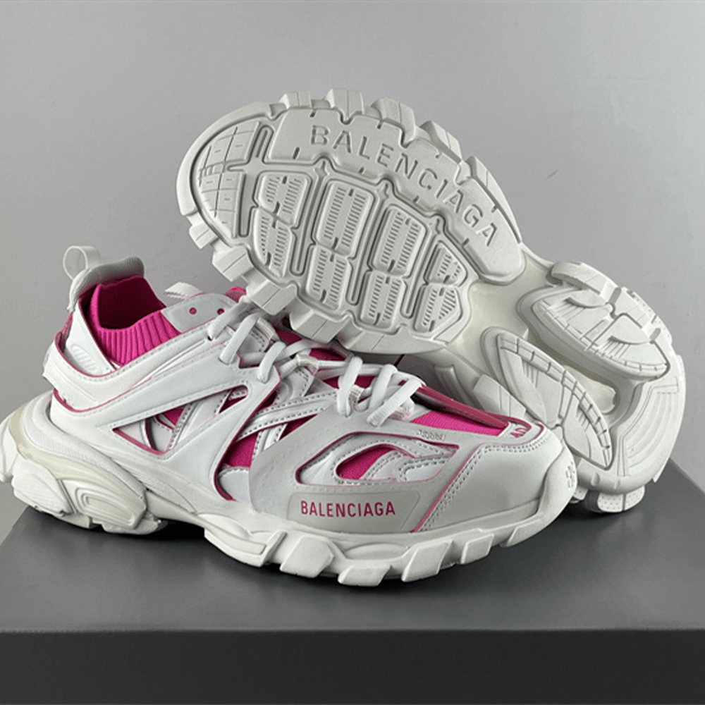 발렌시아가 트랙3 화이트 핑크