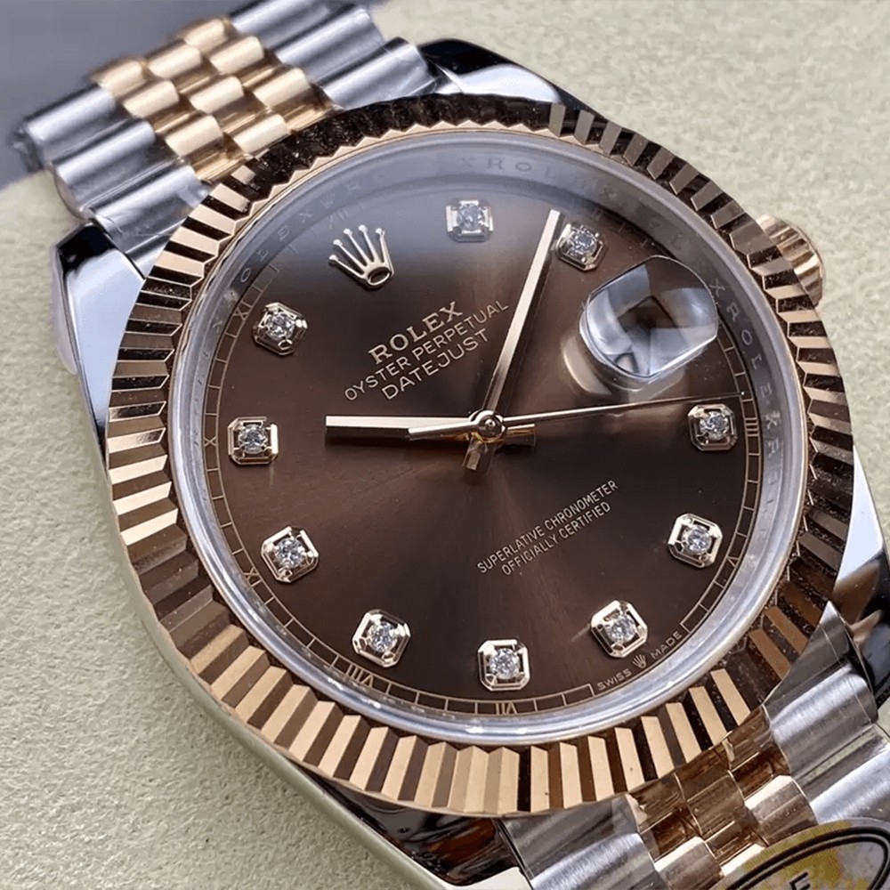 ARF공장 롤렉스 데이저스트 초코 다이얼 10P 다이아 RG 콤비 쥬빌레 41mm 126331