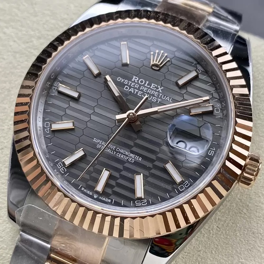 ARF공장 롤렉스 데이저스트 그레이 텍스처 다이얼 바인덱스 RG 콤비 오이스터 41mm 126331